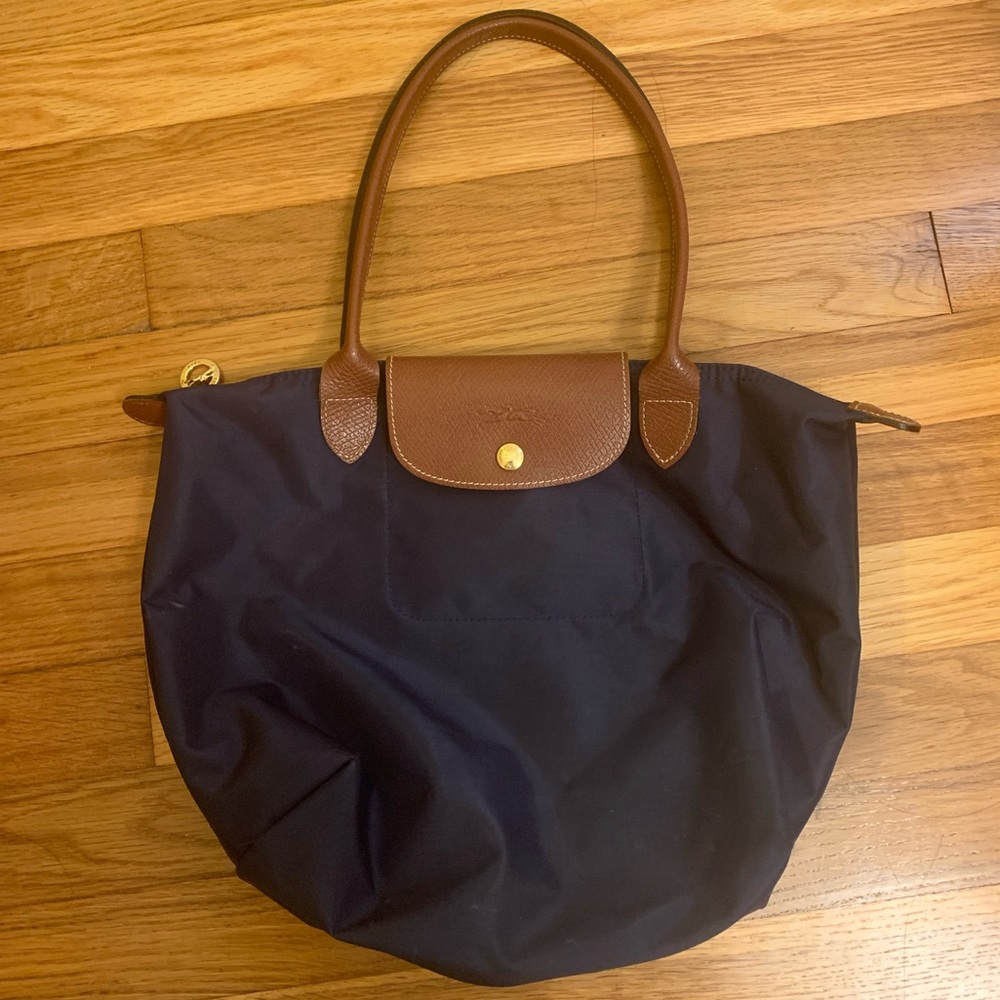 Longchamp Le Pliage Navy tote